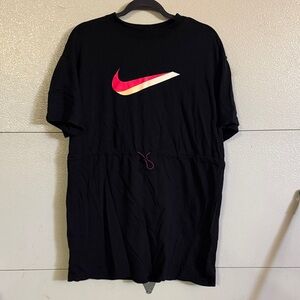 Nike Pink Swoosh Drawstring Waist Dress Women’s